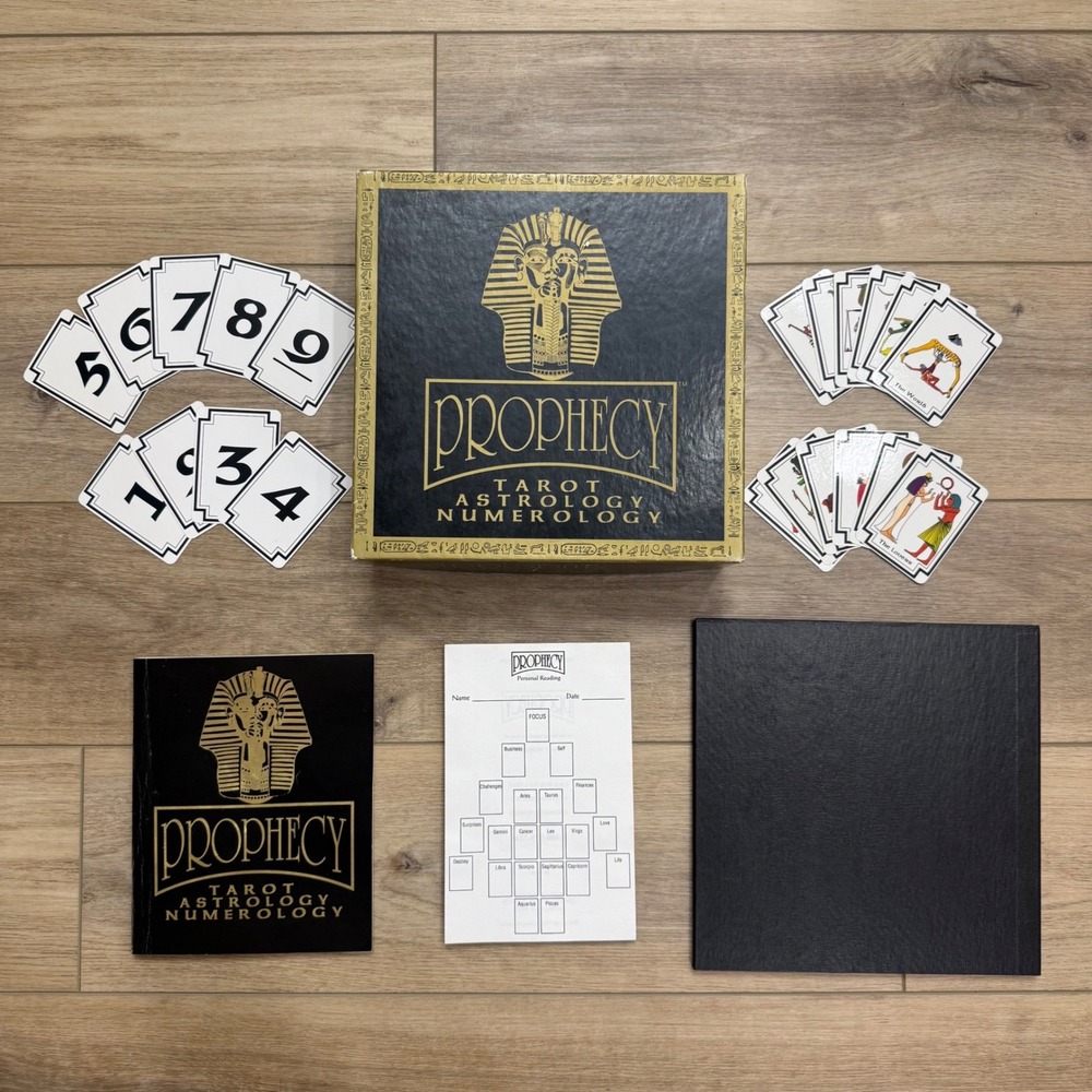 Prophecy Tarot Astrology Numerology Board Game 1992 Signed Roy Worley Vintage